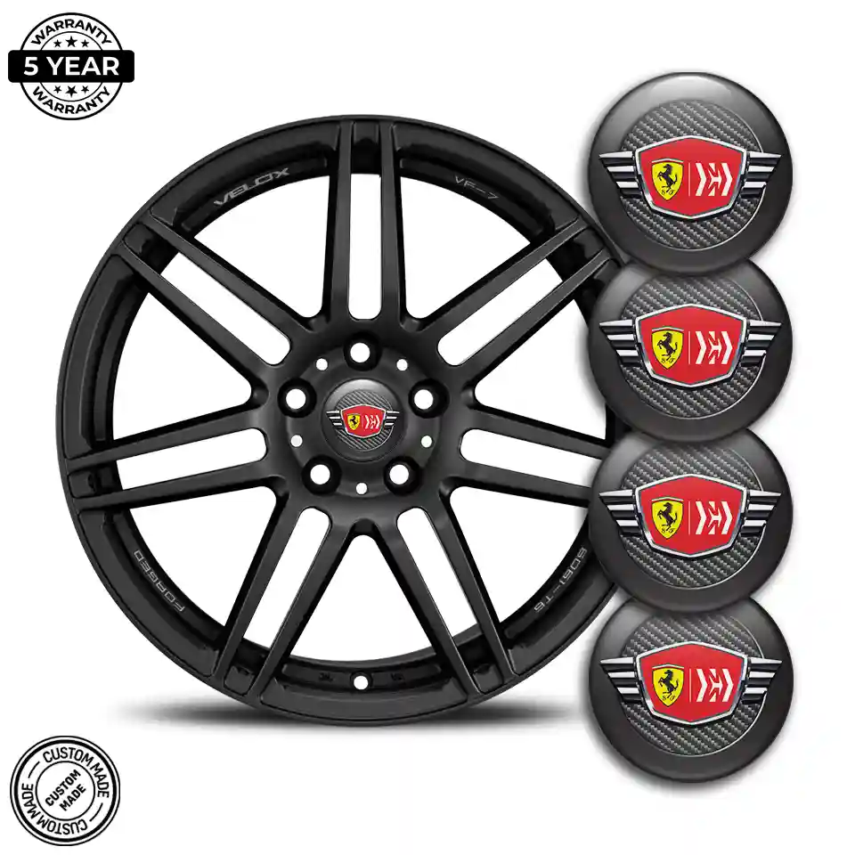 Ferrari Domed Sticker High Quality