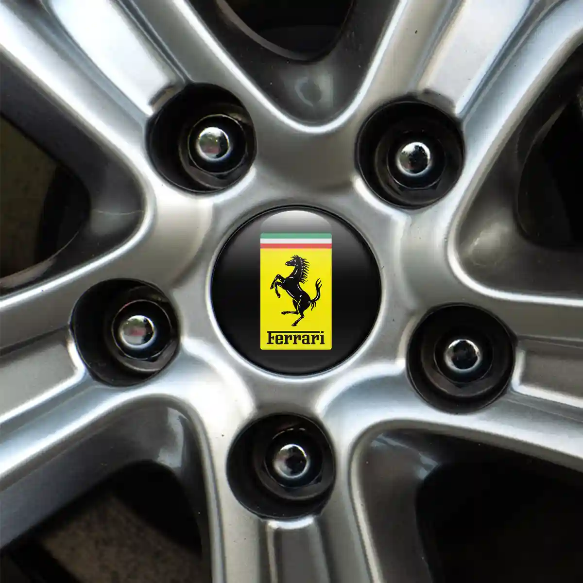 Ferrari Domed Sticker Premium Resin