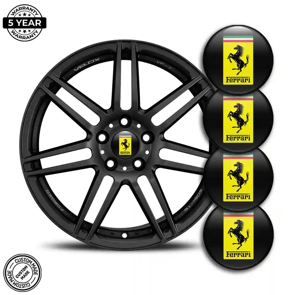 Ferrari Domed Sticker Premium Resin