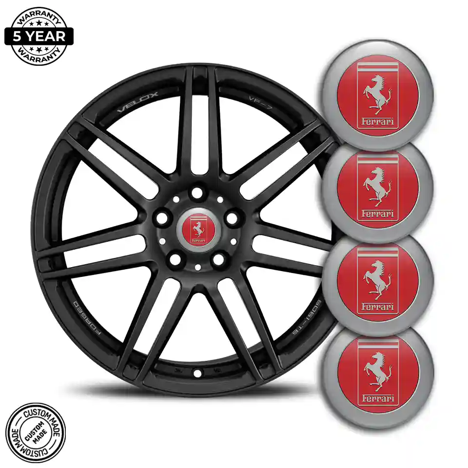 Ferrari Domed Sticker Self-Adhesive High Quality
