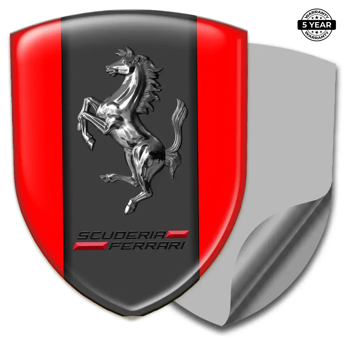 Ferrari Emblem Badge Logo Refined Design