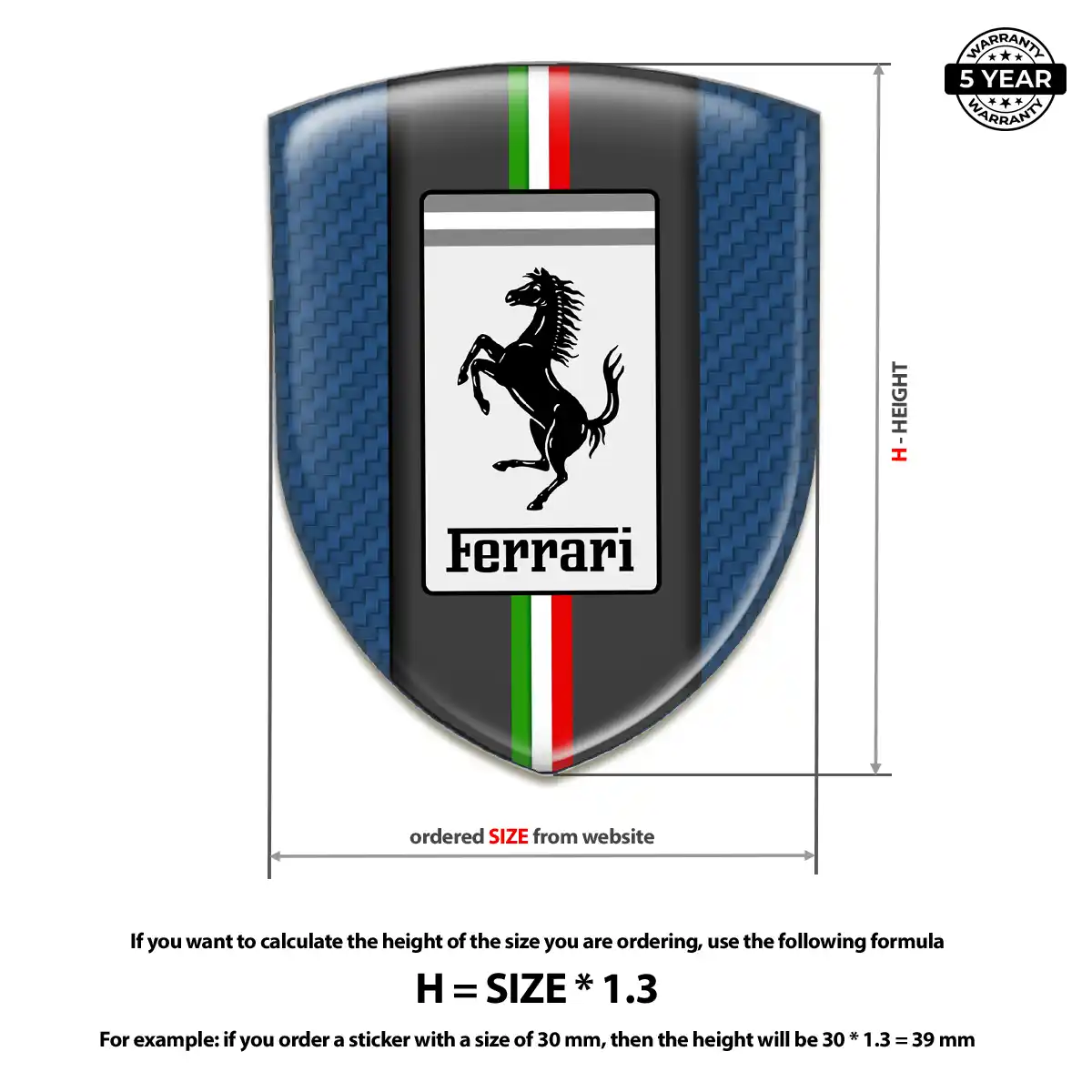 Ferrari Emblem Badge Logo Sleek Style