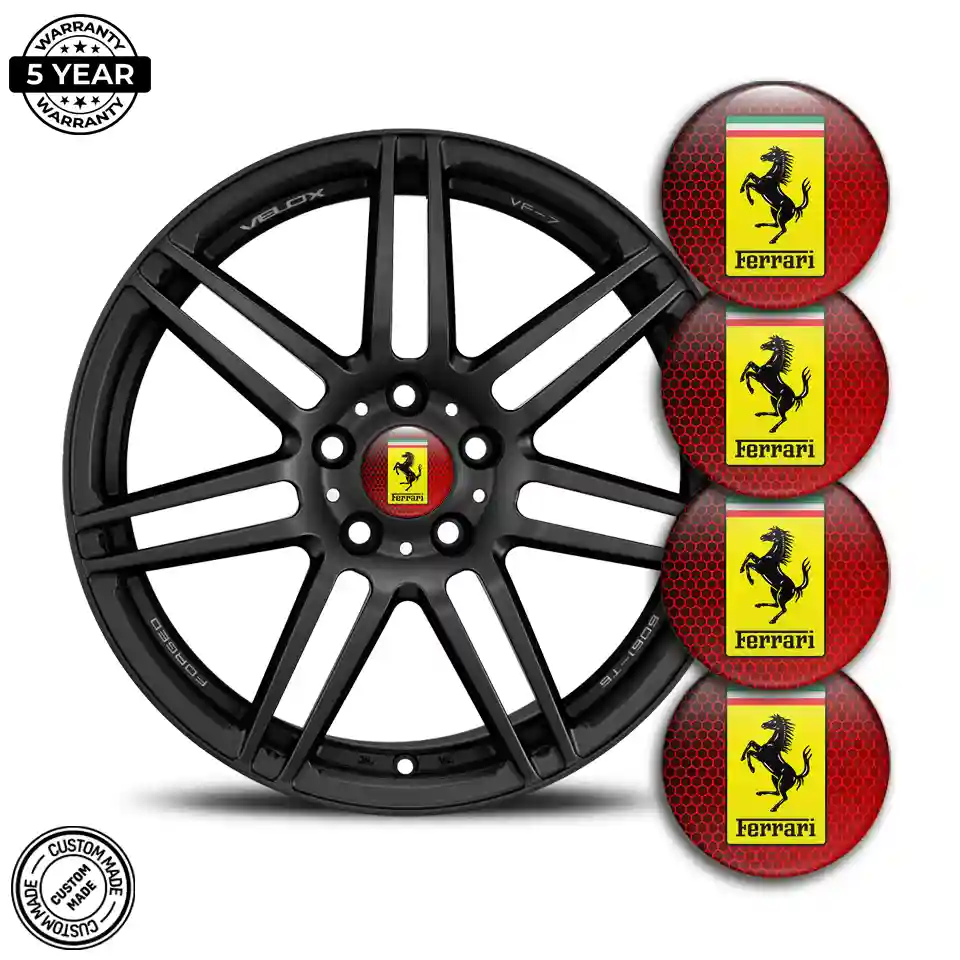 Ferrari Emblem Badge Self-Adhesive High Quality