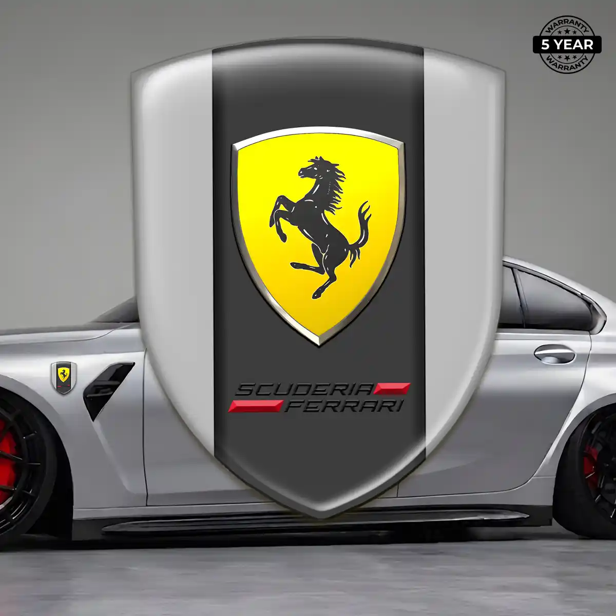 Ferrari Emblem Badge Sleek Style