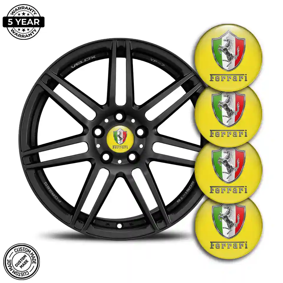 Ferrari Emblem Center Hup Cap Premium Edition