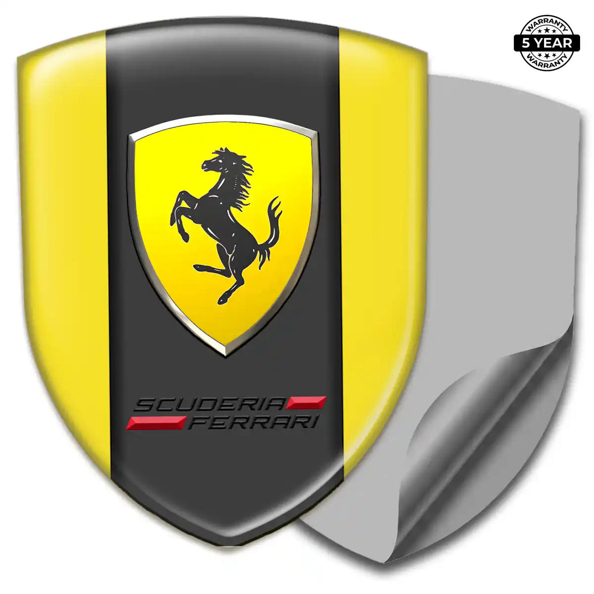 Ferrari Emblem Crest Sleek Style
