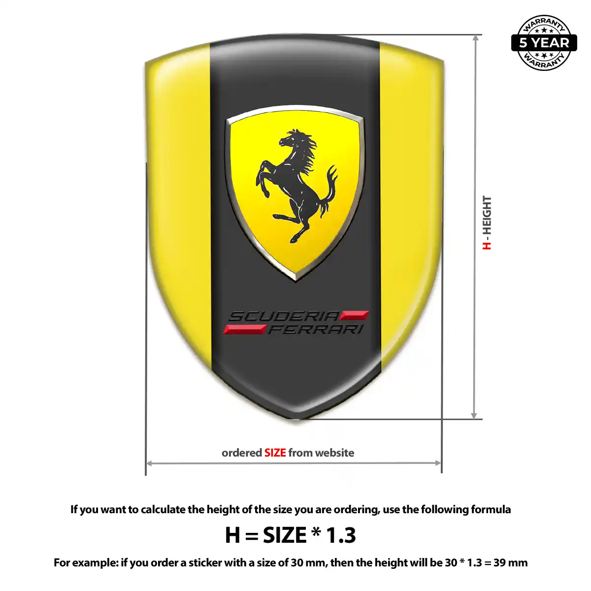 Ferrari Emblem Crest Sleek Style