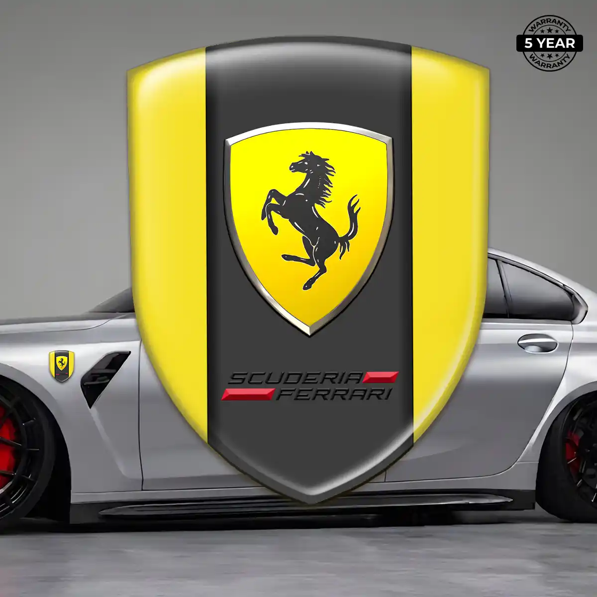 Ferrari Emblem Crest Sleek Style