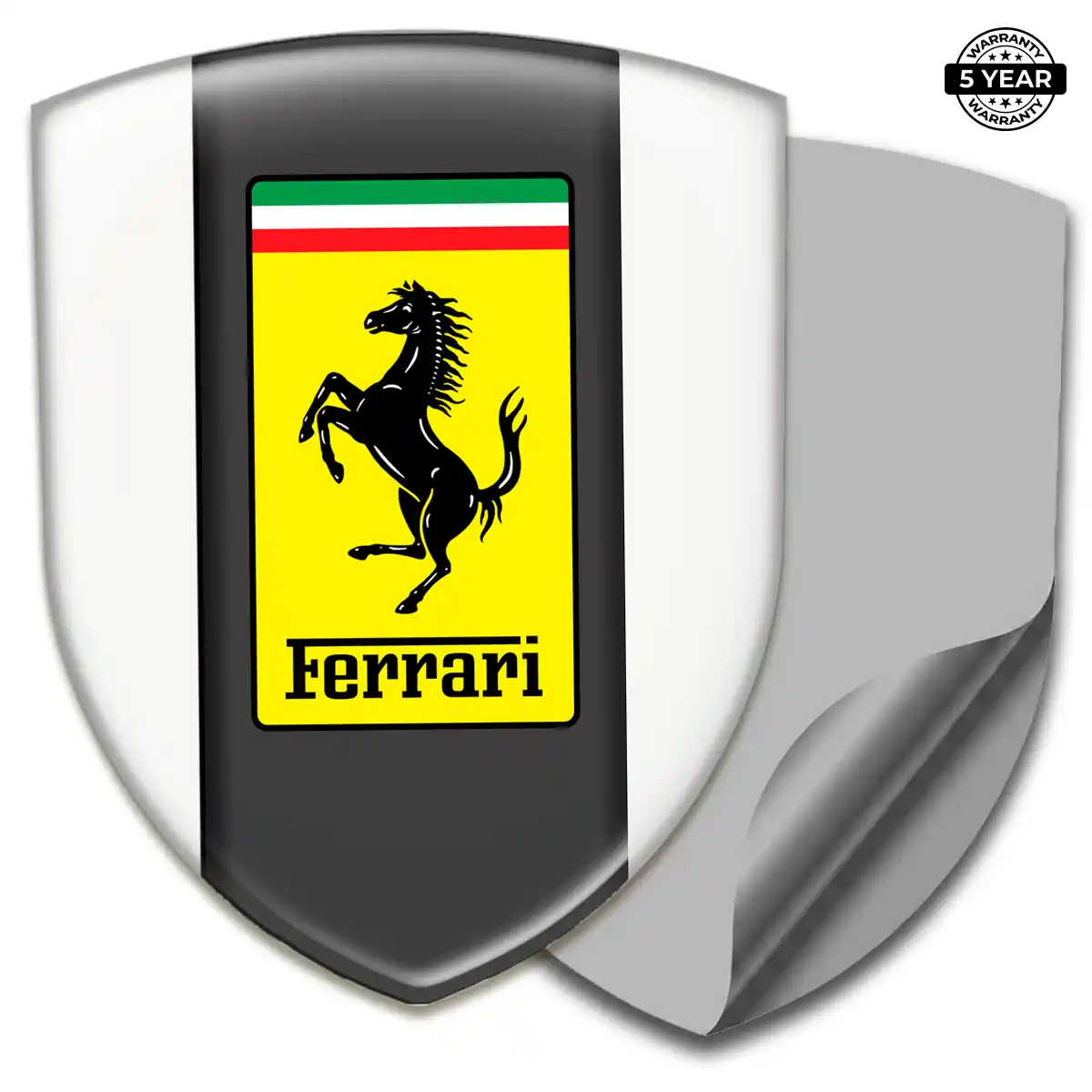 Ferrari Emblem Domed Badge Elite Finish