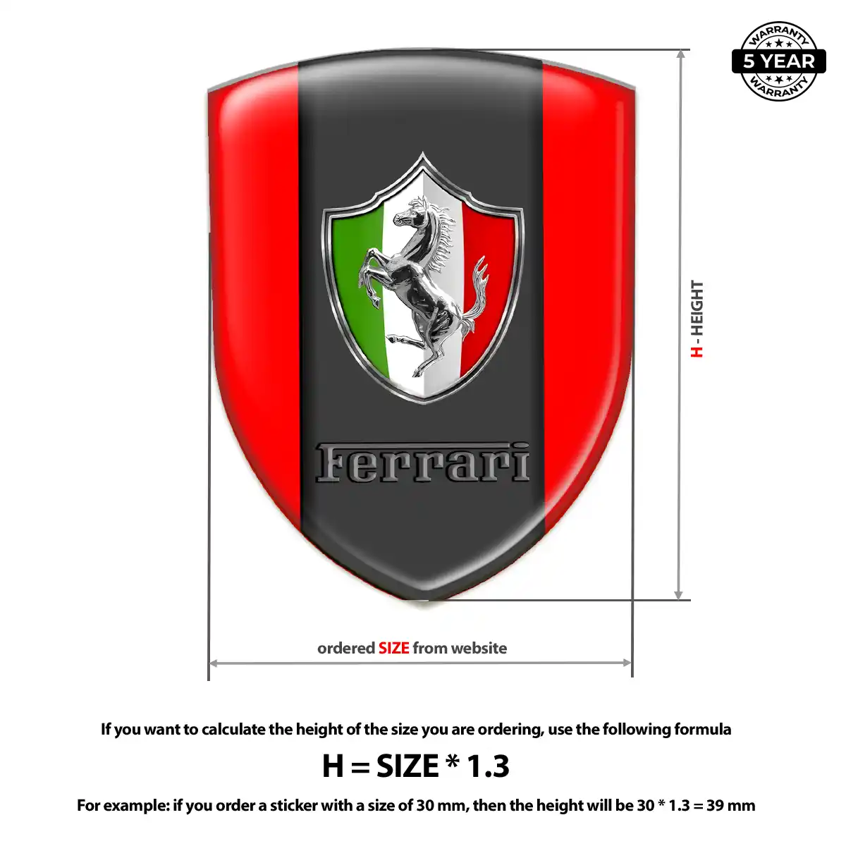 Ferrari Emblem Logo Badge Refined Design