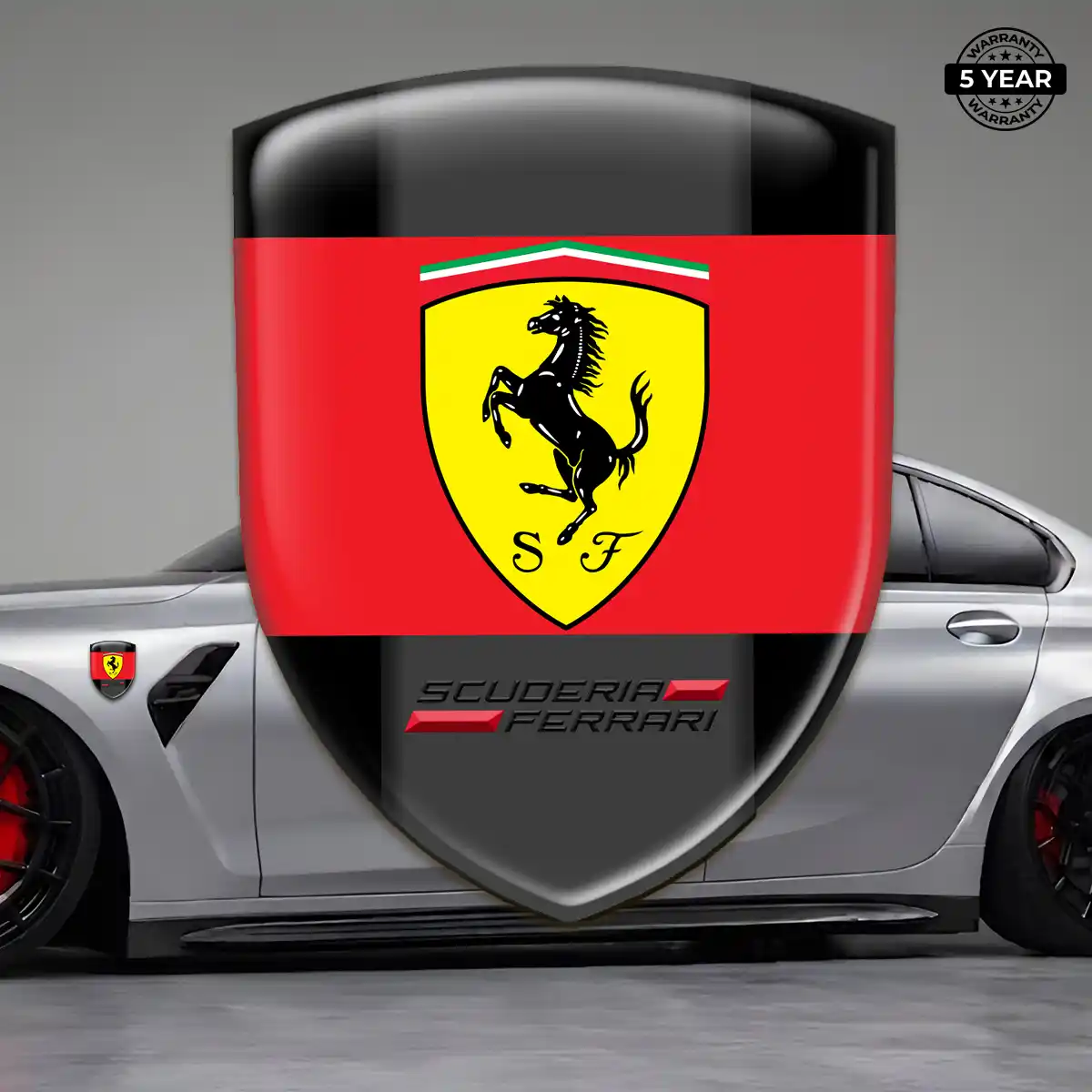 Ferrari Emblem Shield Refined Design