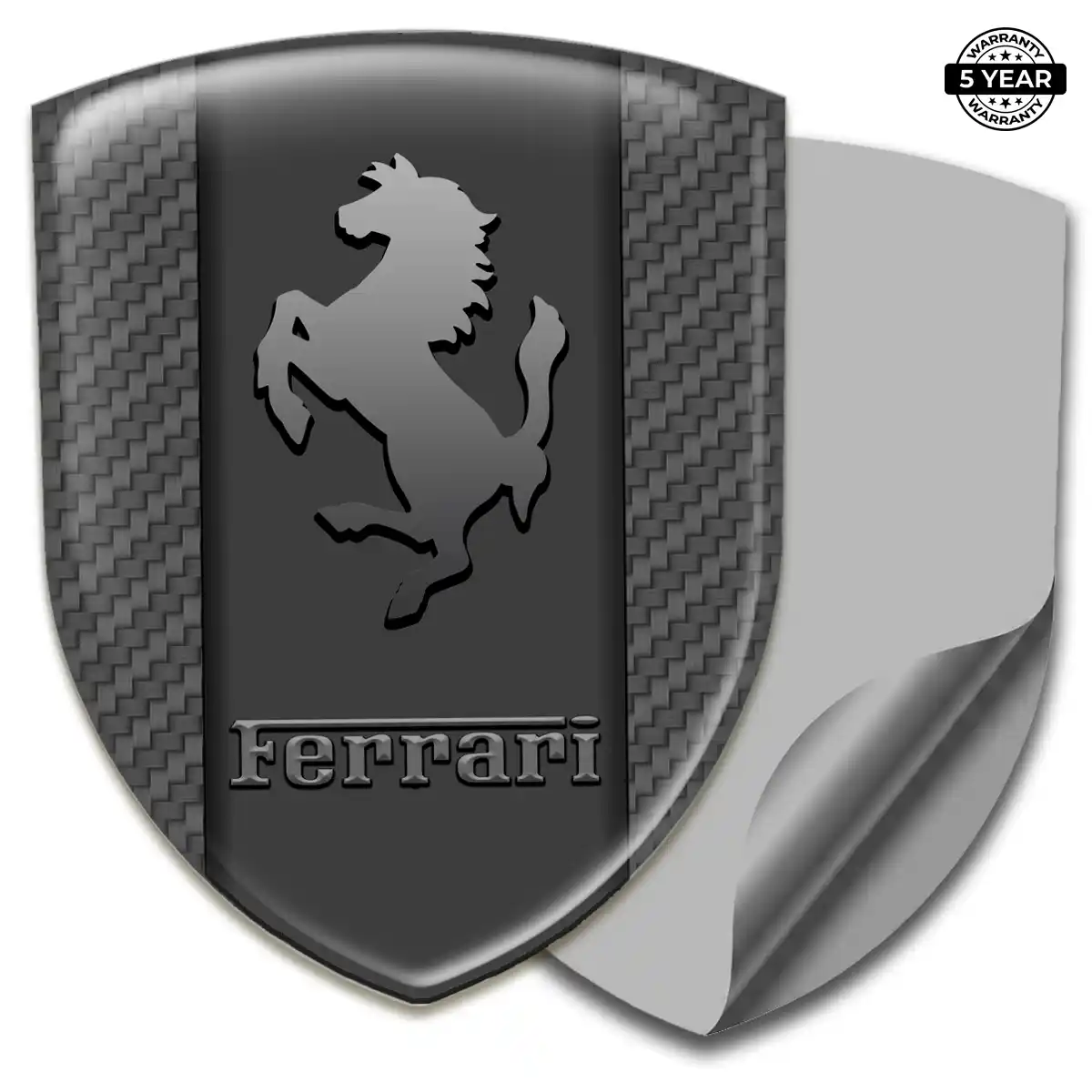 Ferrari Emblem Shield Sleek Style