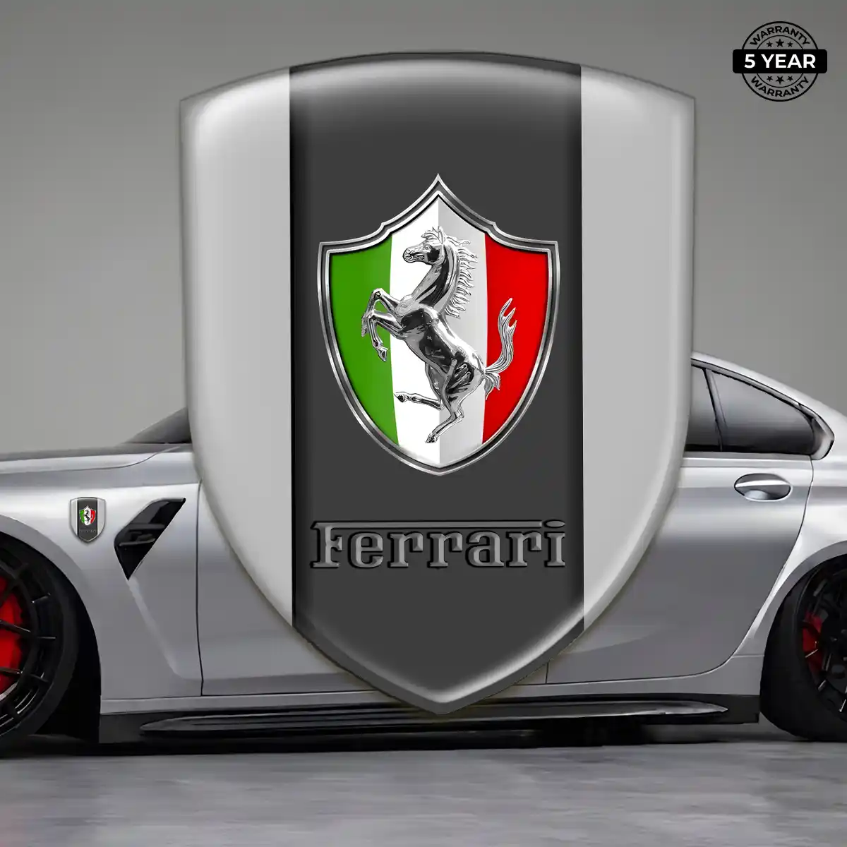 Ferrari Emblem Silicone Refined Design