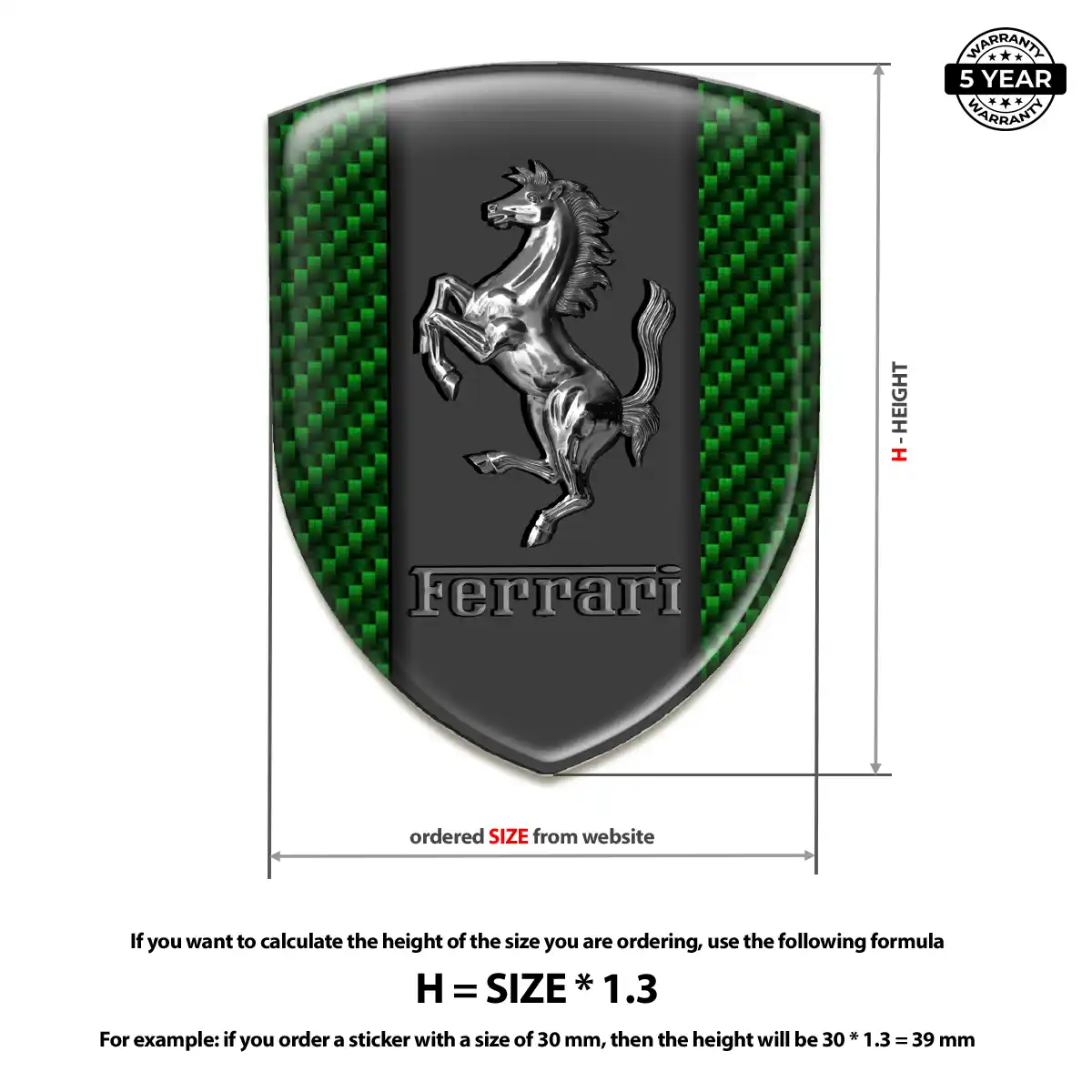 Ferrari Emblem Sleek Style