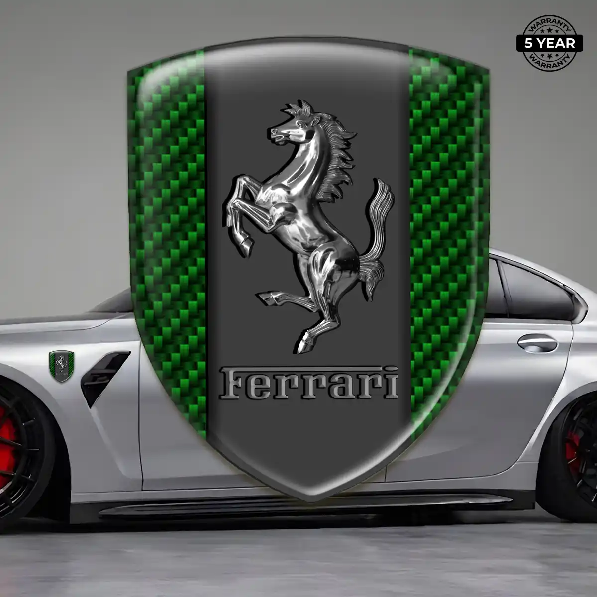 Ferrari Emblem Sleek Style