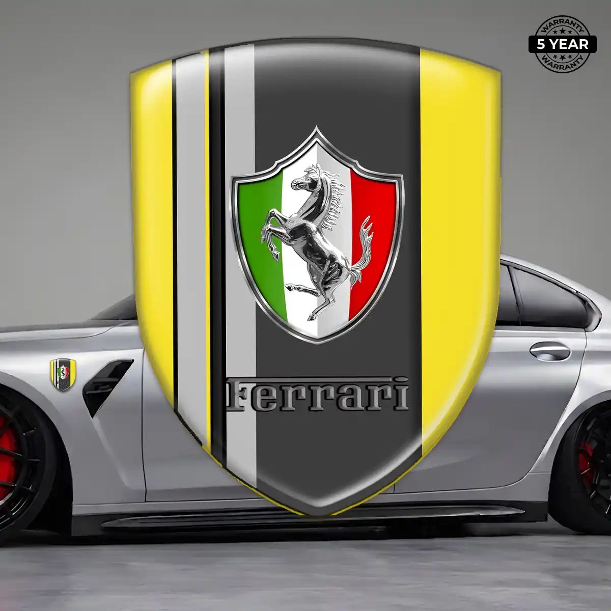 Ferrari Logo Badge Sleek Style