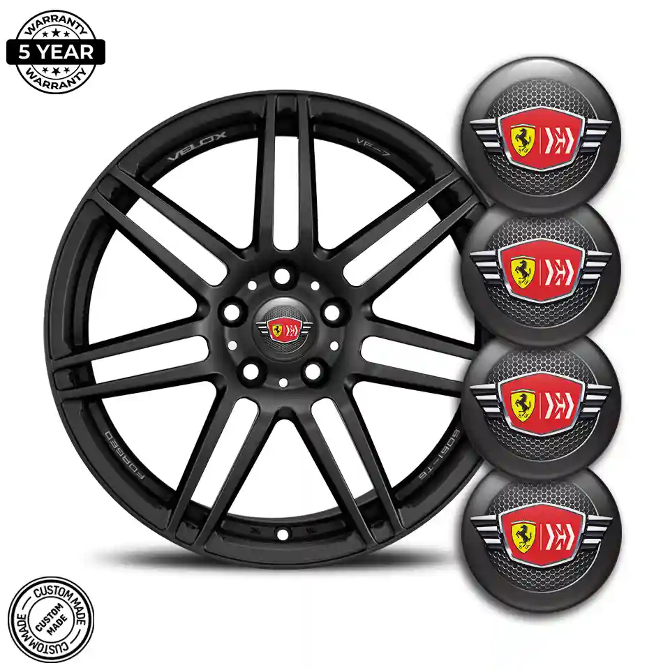 Ferrari Logo Emblem Self-Adhesive Premium Quality