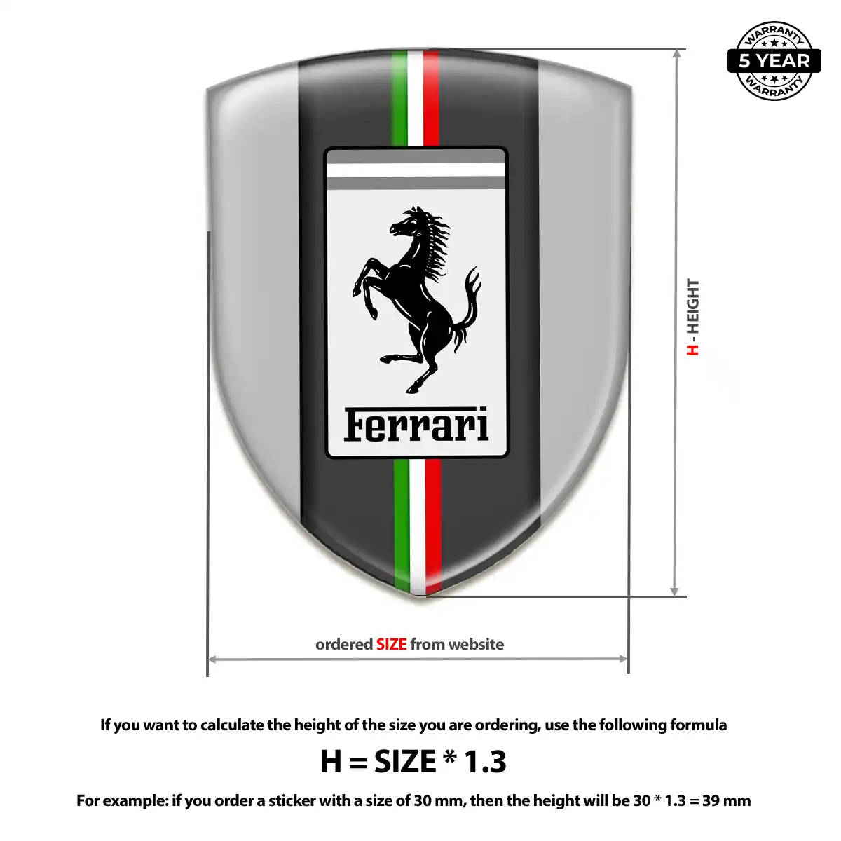Ferrari Logo Emblem Sleek Style