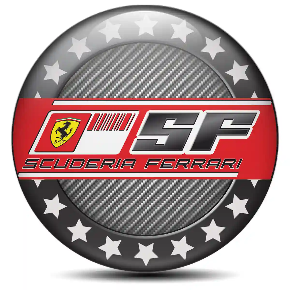 Ferrari Logo Silicone Badge Limited Edition