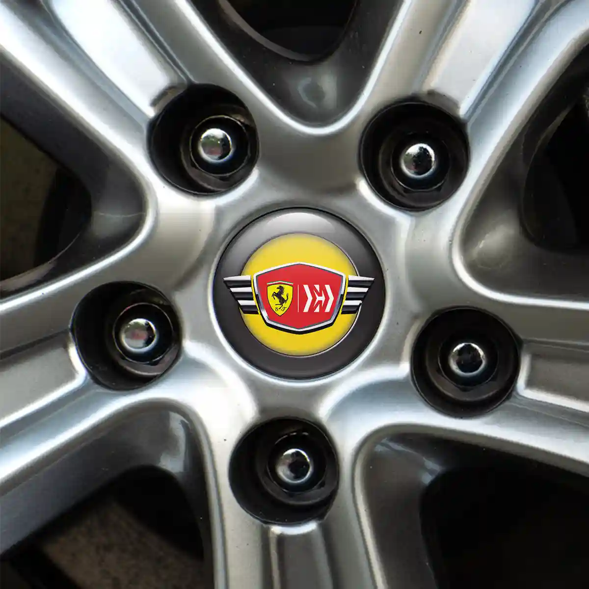 Ferrari Logo Silicone Badge Self-Adhesive Limited Edition