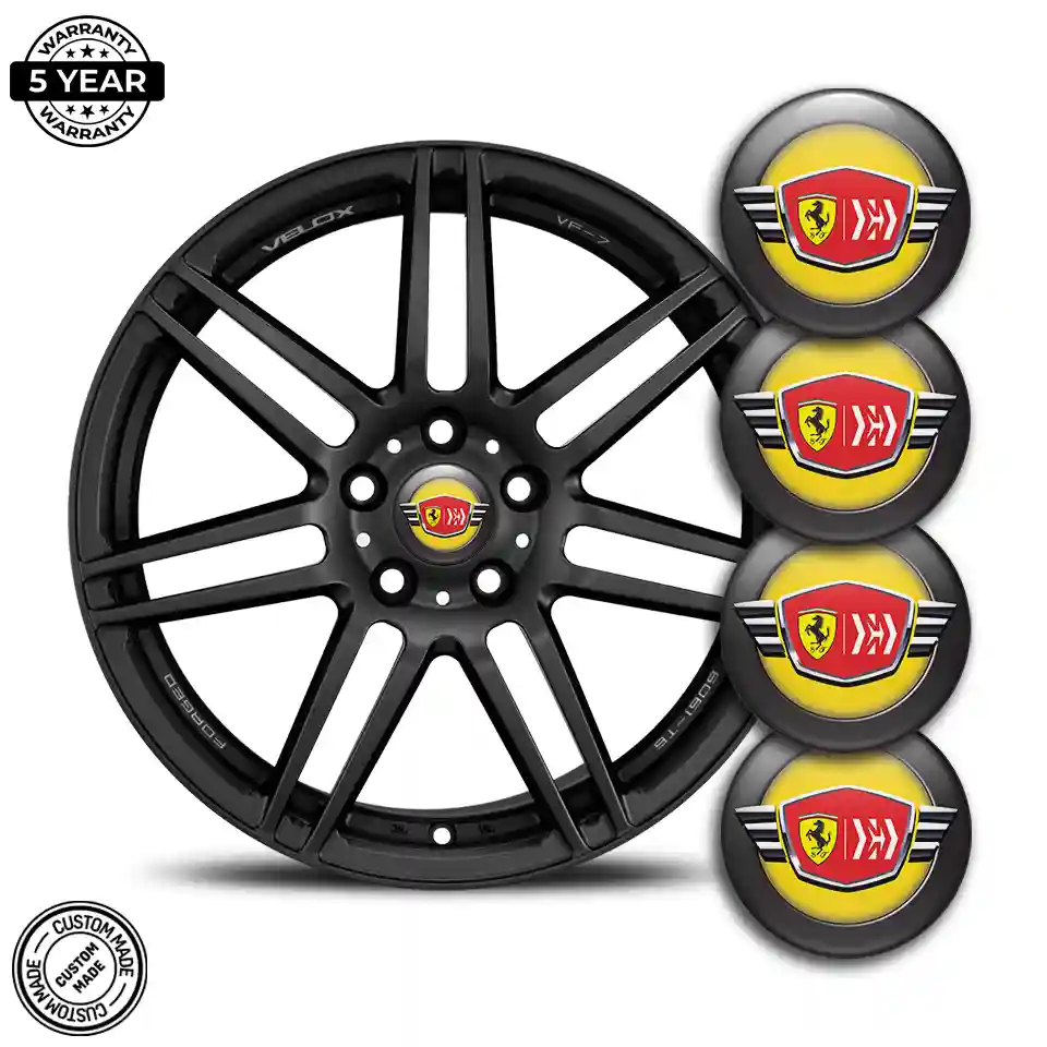 Ferrari Logo Silicone Badge Self-Adhesive Limited Edition