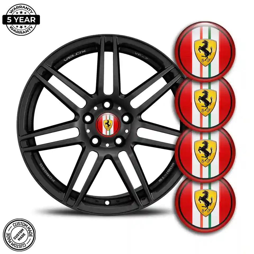 Ferrari Logo Silicone Emblem High Quality