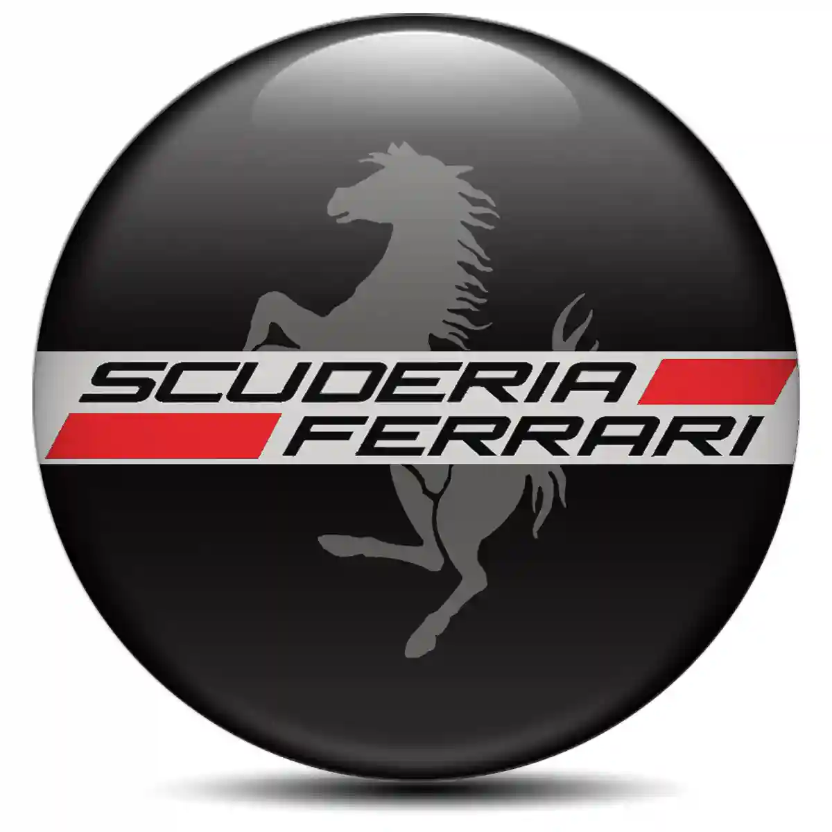 Ferrari Logo Silicone Emblem Premium Quality