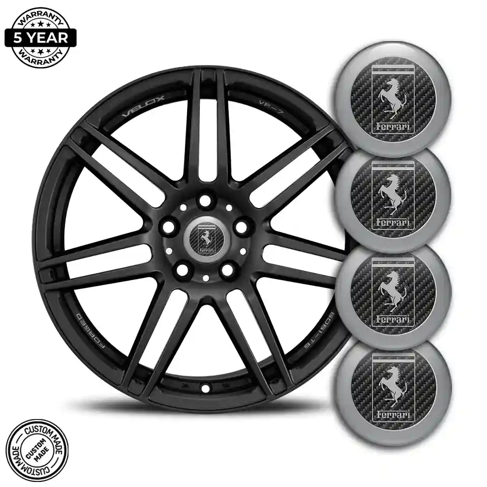 Ferrari Logo Silicone Emblem Stylish Design