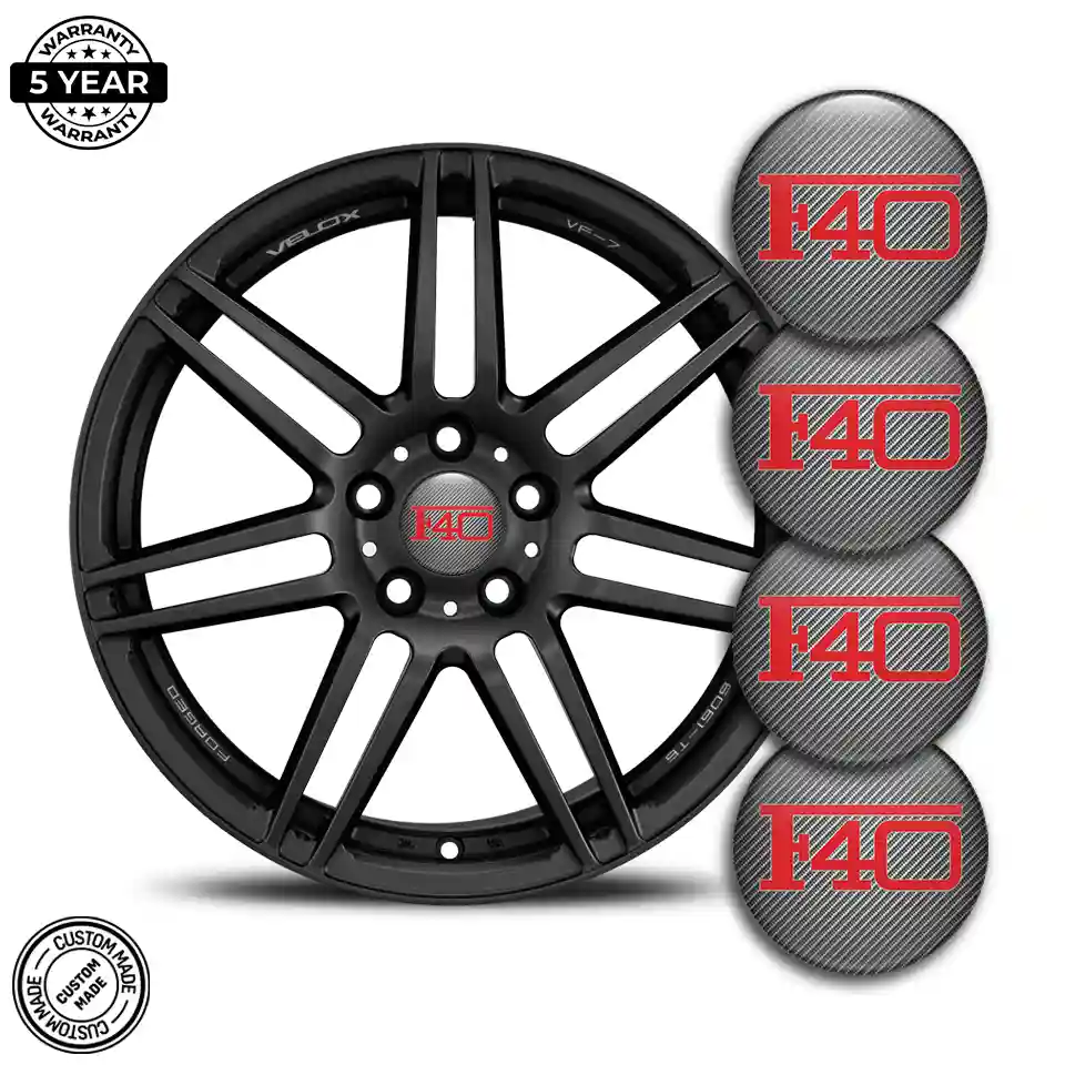 Ferrari Logo Silicone Sticker Luxury Edition