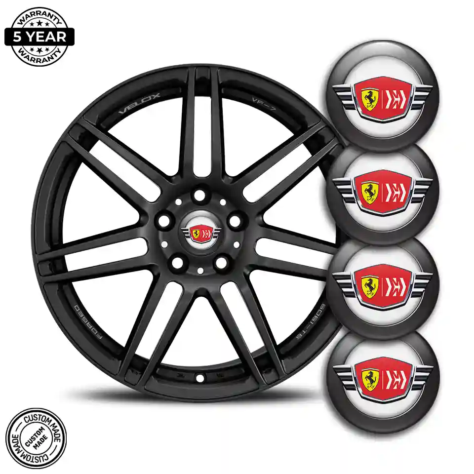 Ferrari Logo Silicone Sticker Self-Adhesive Luxury Edition