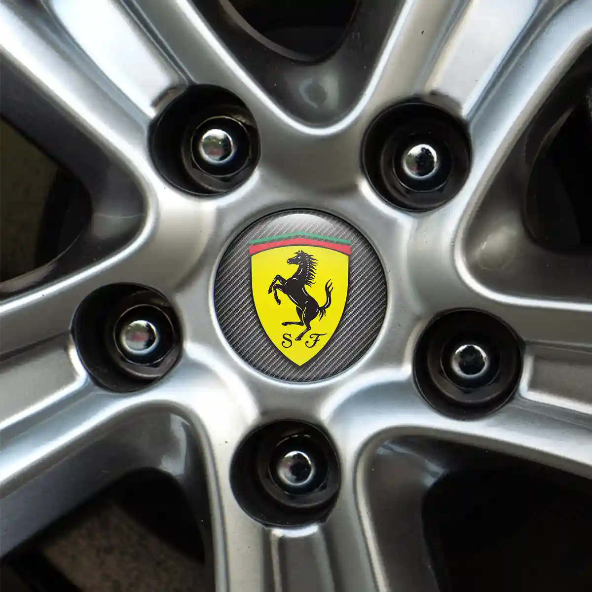 Ferrari Logo Sticker Premium Edition