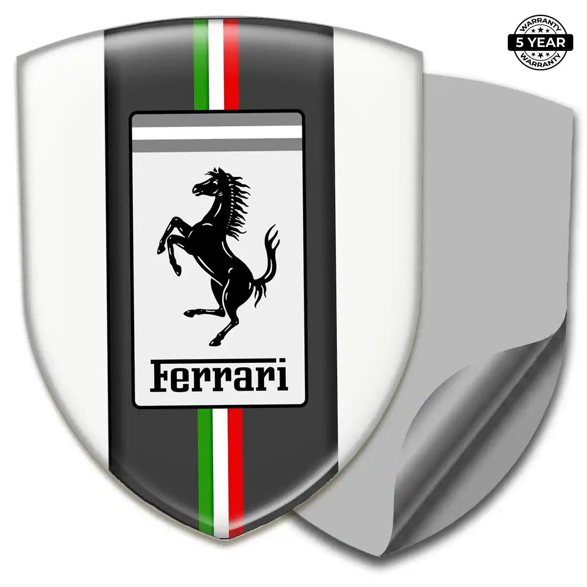 Ferrari Logo Sticker Refined Design