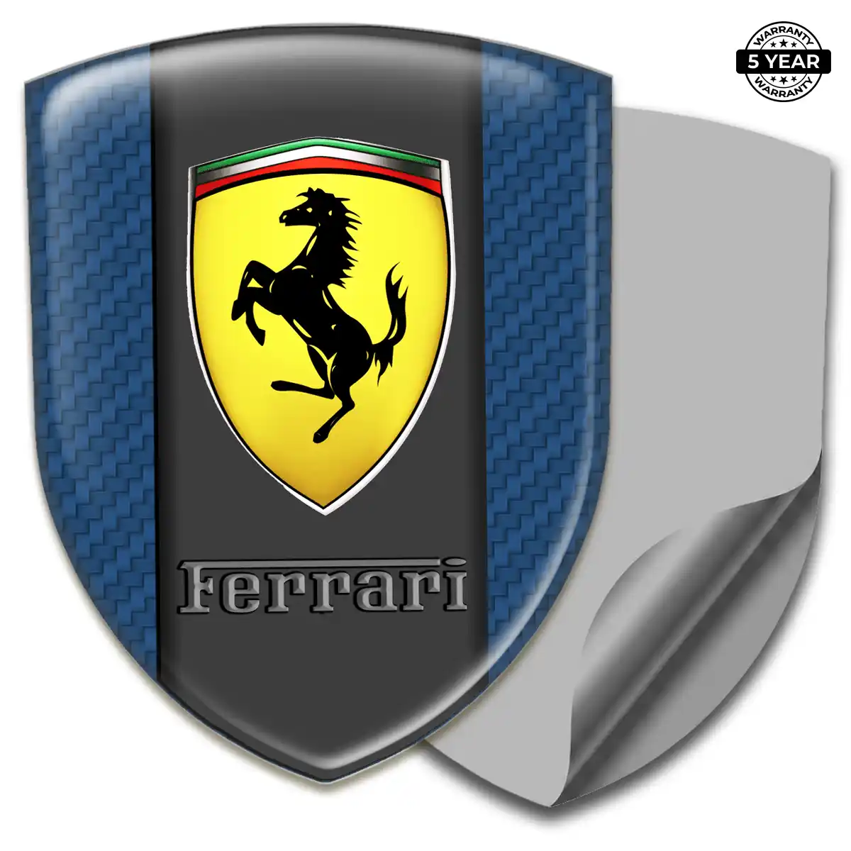 Ferrari Polyurethane Domed Sticker Elite Finish