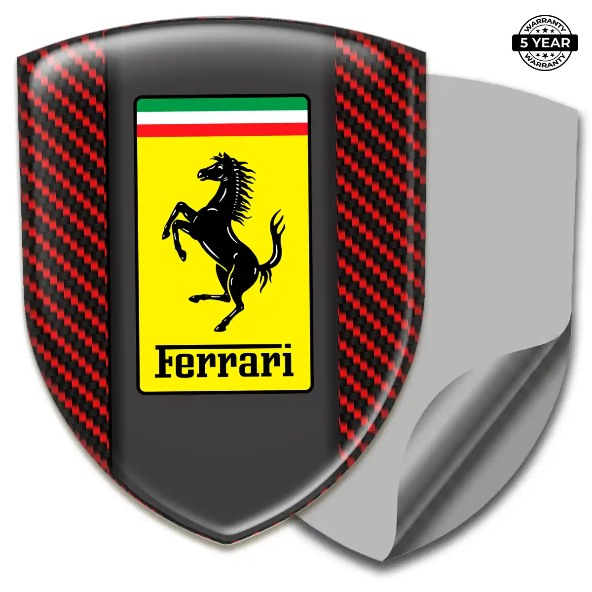 Ferrari Silicone Badge Elite Finish