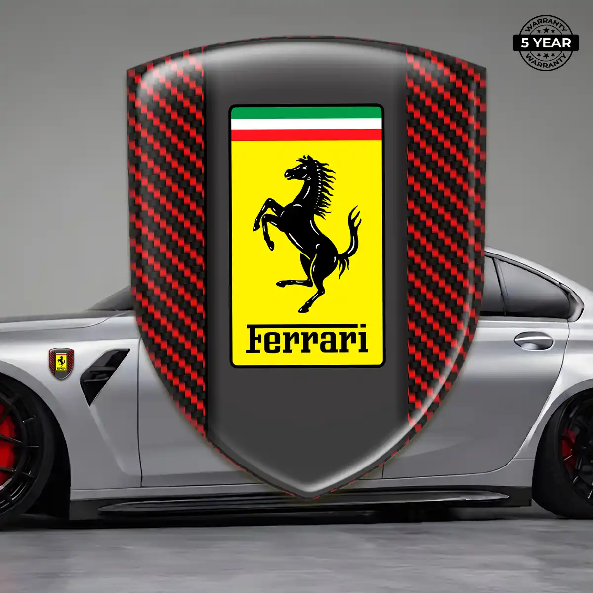 Ferrari Silicone Badge Elite Finish