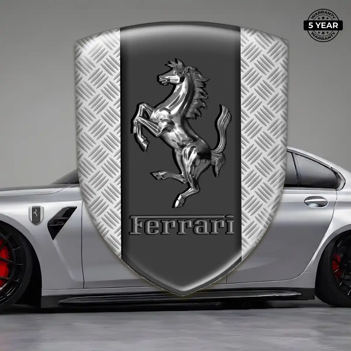 Ferrari Silicone Badge Refined Design