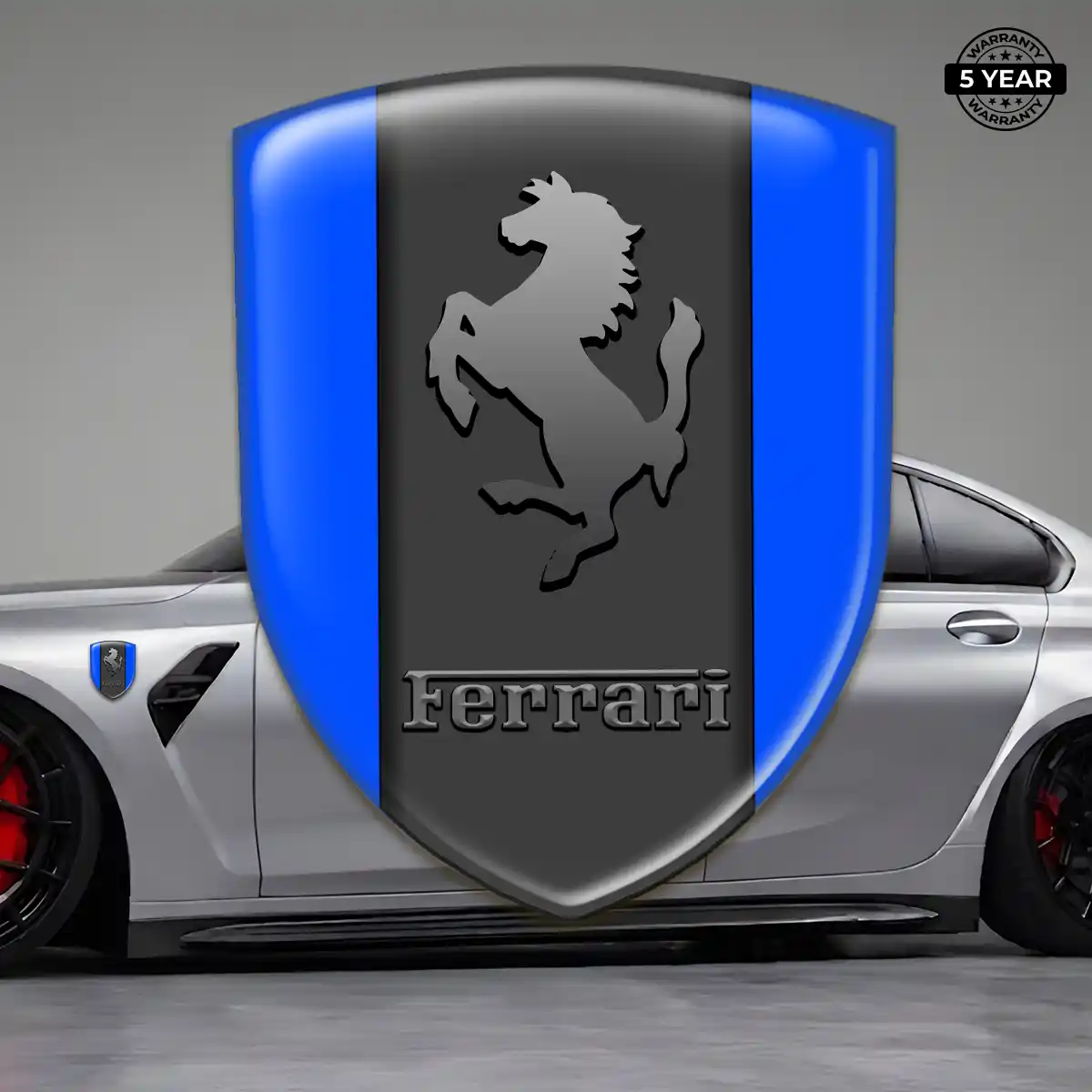 Ferrari Silicone Badge Sleek Style