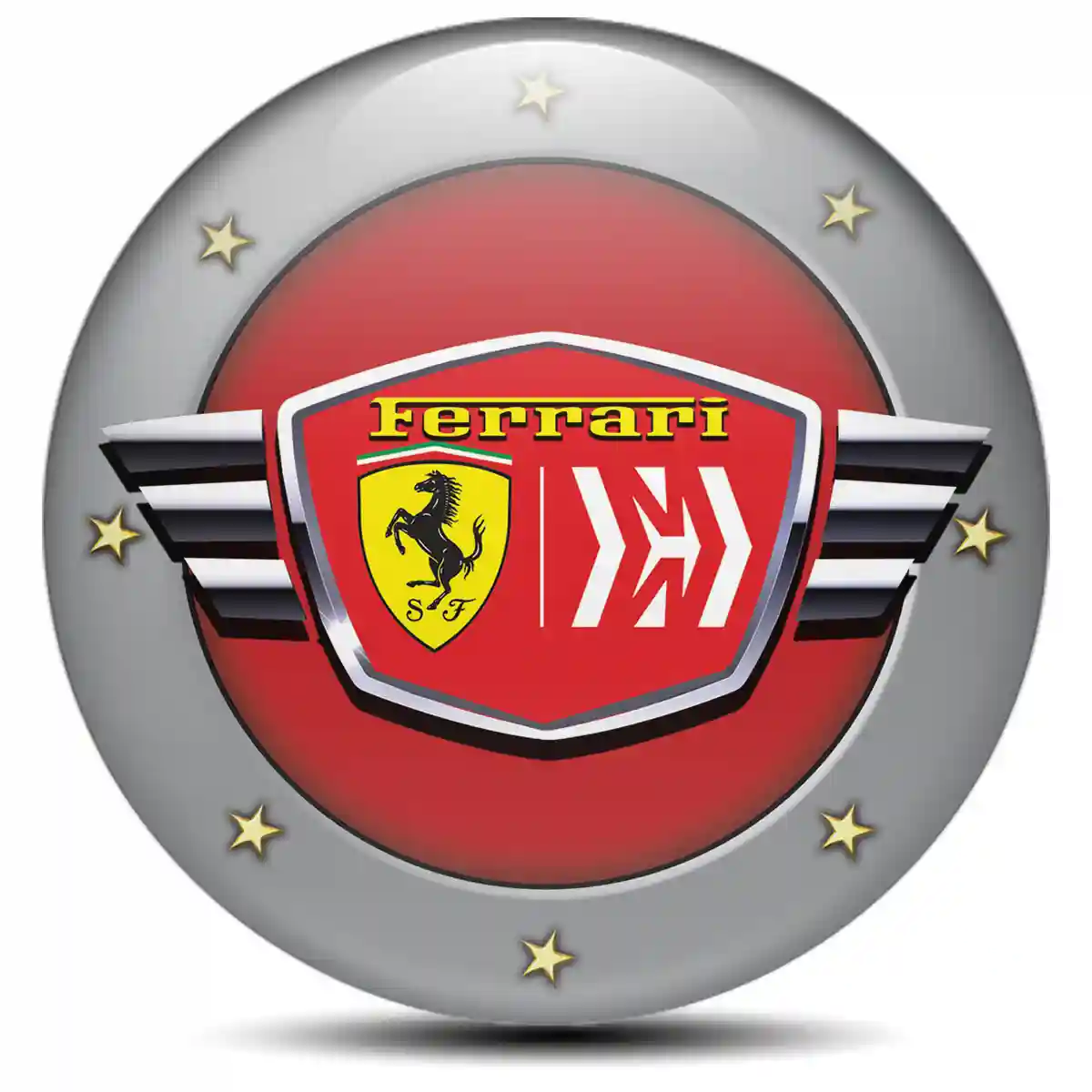 Ferrari Silicone Emblem Premium Quality
