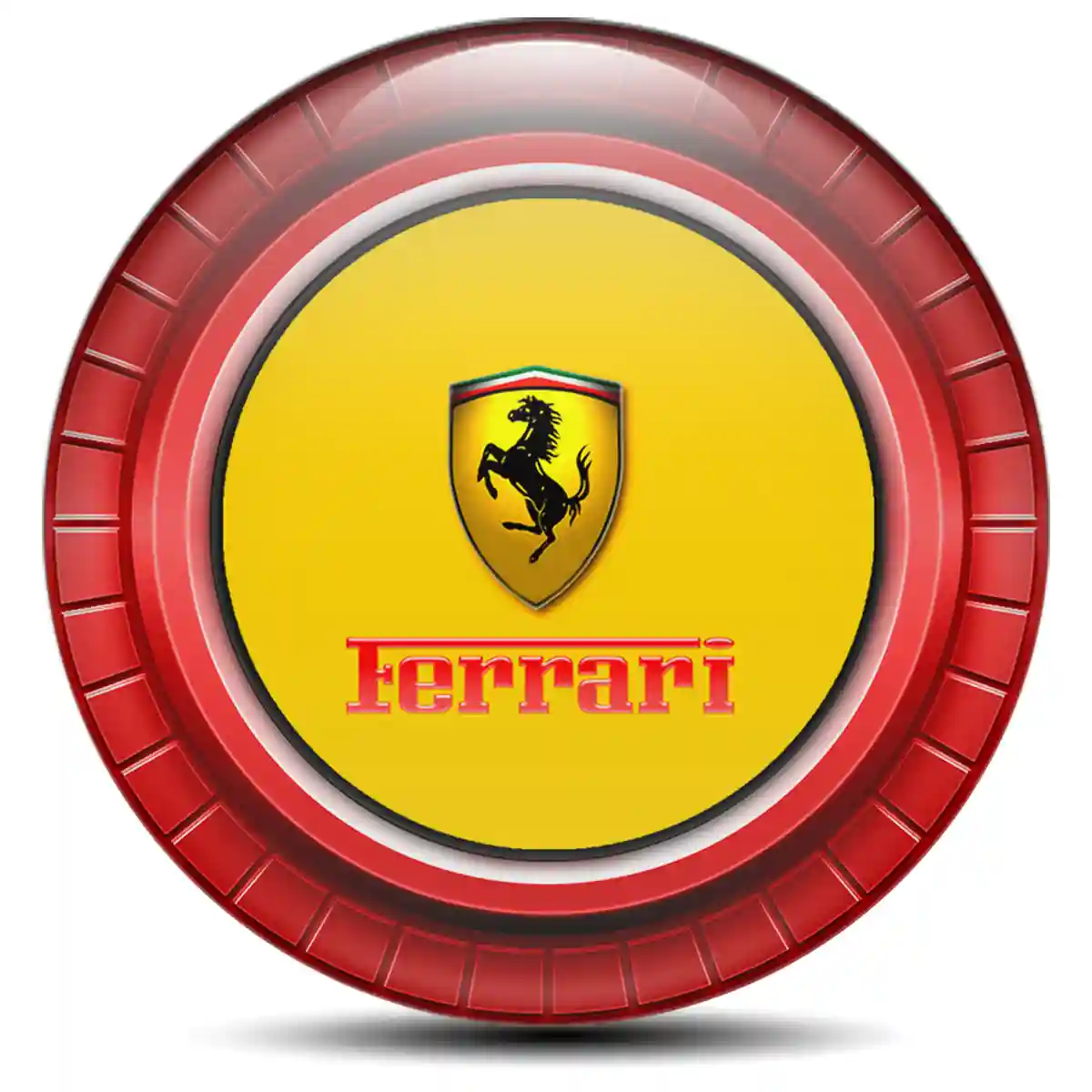 Ferrari Silicone Emblem Self-Adhesive Limited Edition