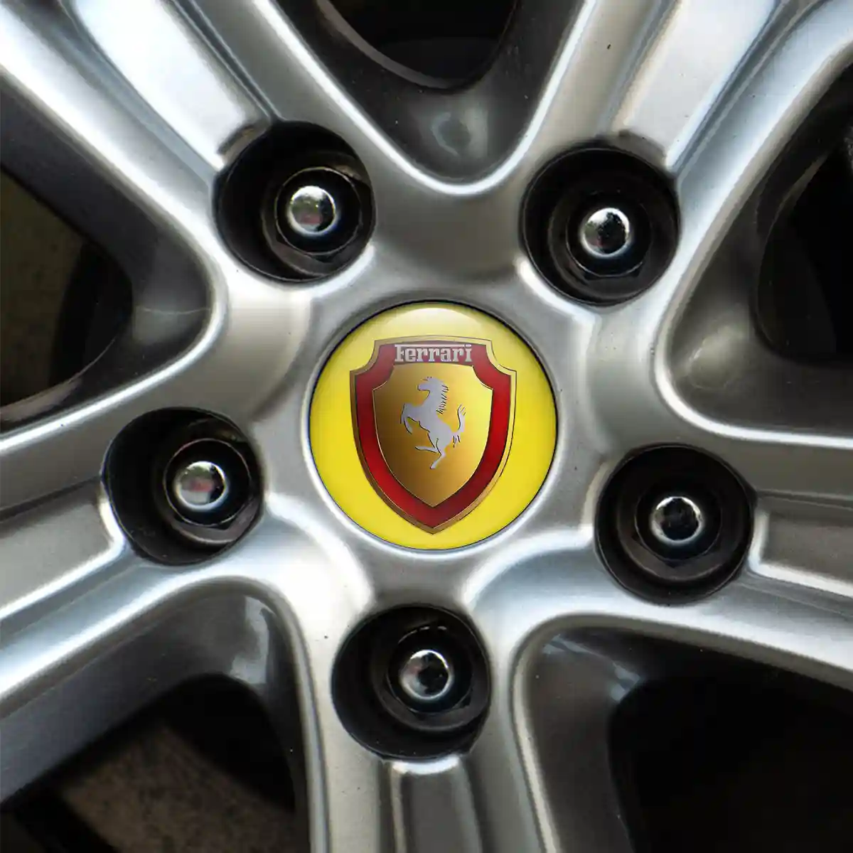 Ferrari Silicone Emblem Self-Adhesive Luxury Edition