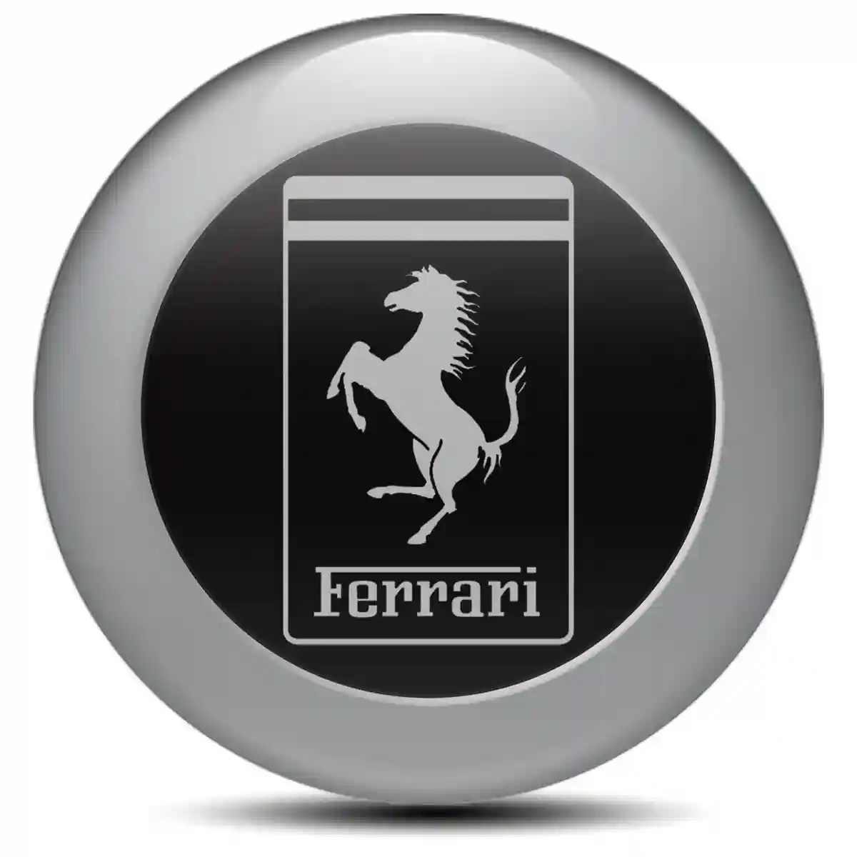 Ferrari Silicone Emblem Self-Adhesive Premium Edition