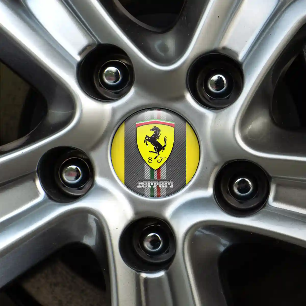 Ferrari Silicone Emblem Stylish Design