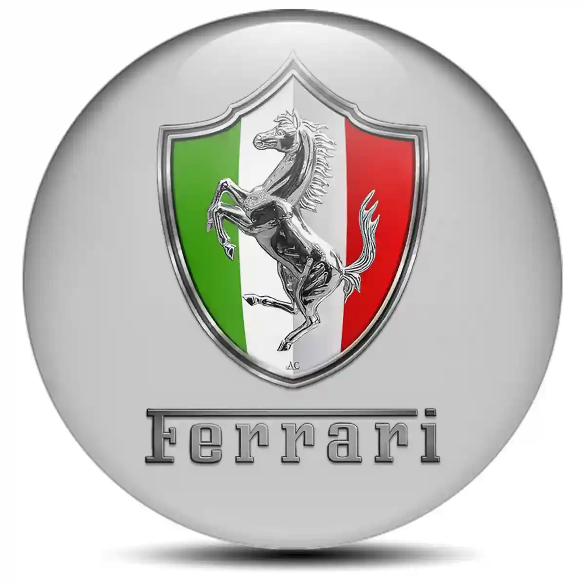 Ferrari Silicone Sticker Premium Quality
