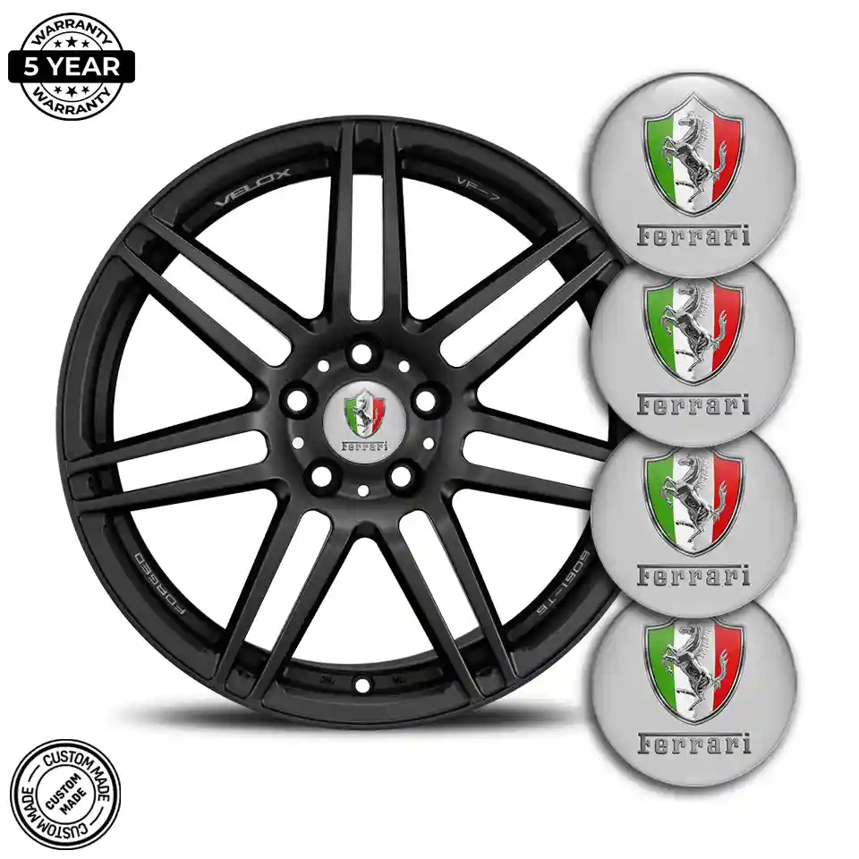 Ferrari Silicone Sticker Premium Quality
