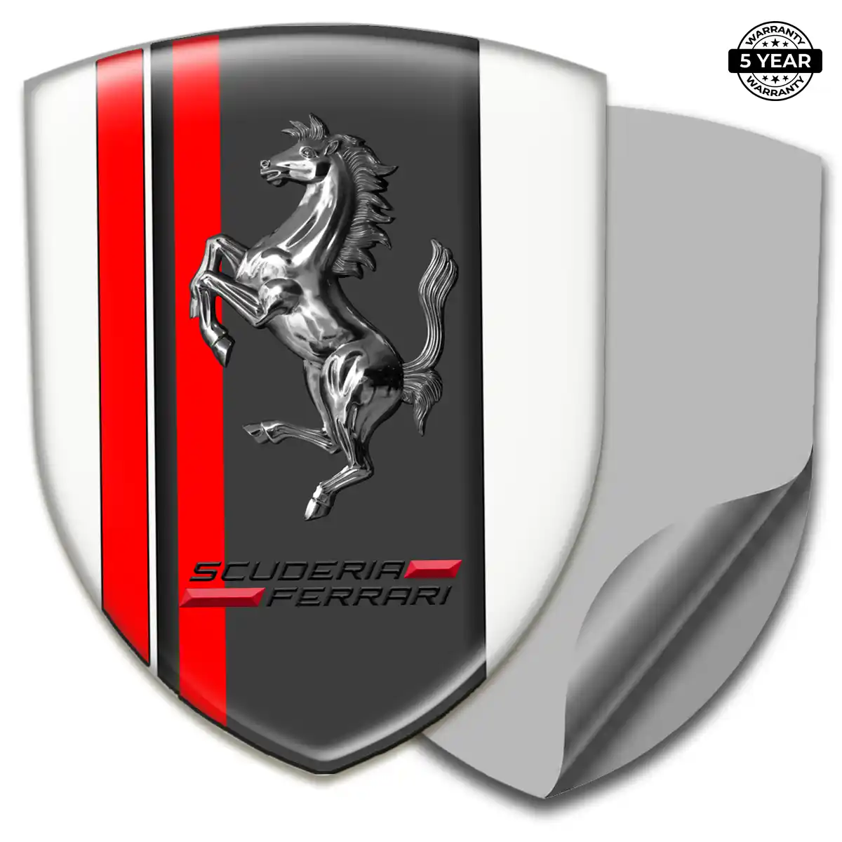 Ferrari Silicone Sticker Refined Design
