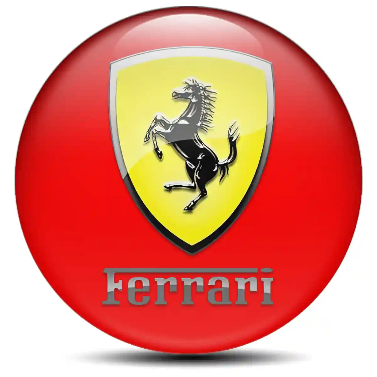 Ferrari Silicone Sticker Self-Adhesive Limited Edition