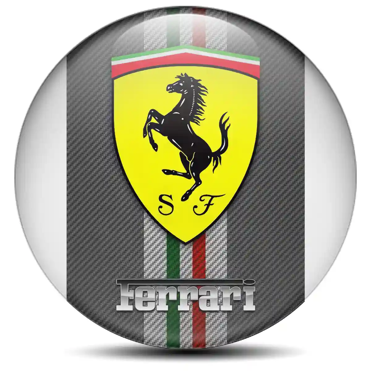 Ferrari Silicone Sticker Self-Adhesive Premium Edition