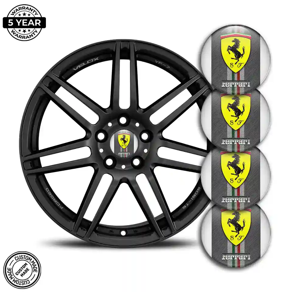 Ferrari Silicone Sticker Self-Adhesive Premium Edition