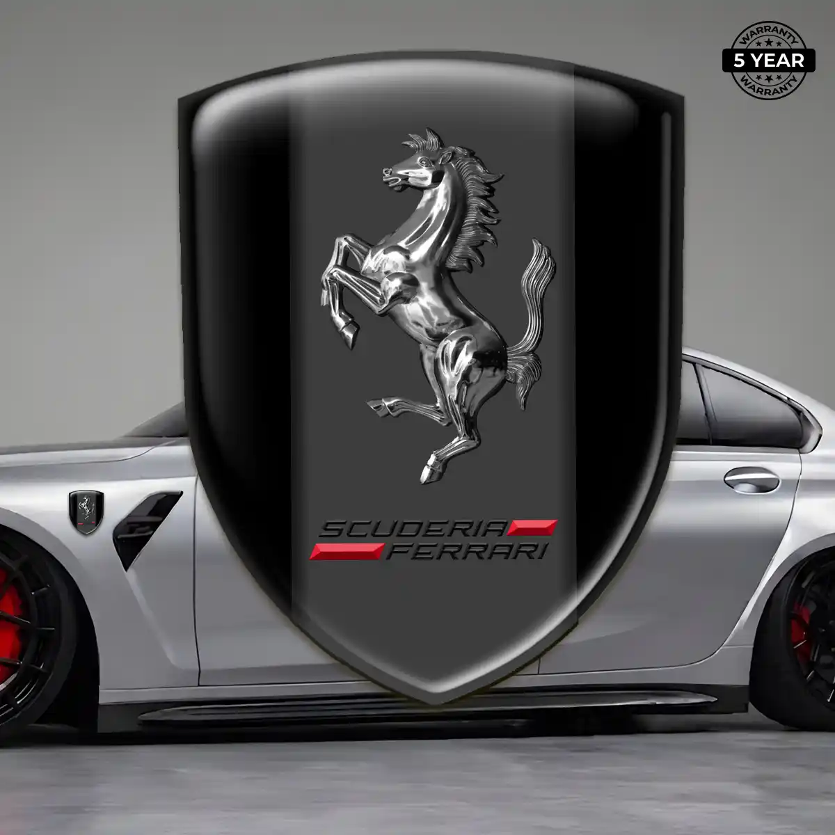 Ferrari Silicone Sticker Sleek Style