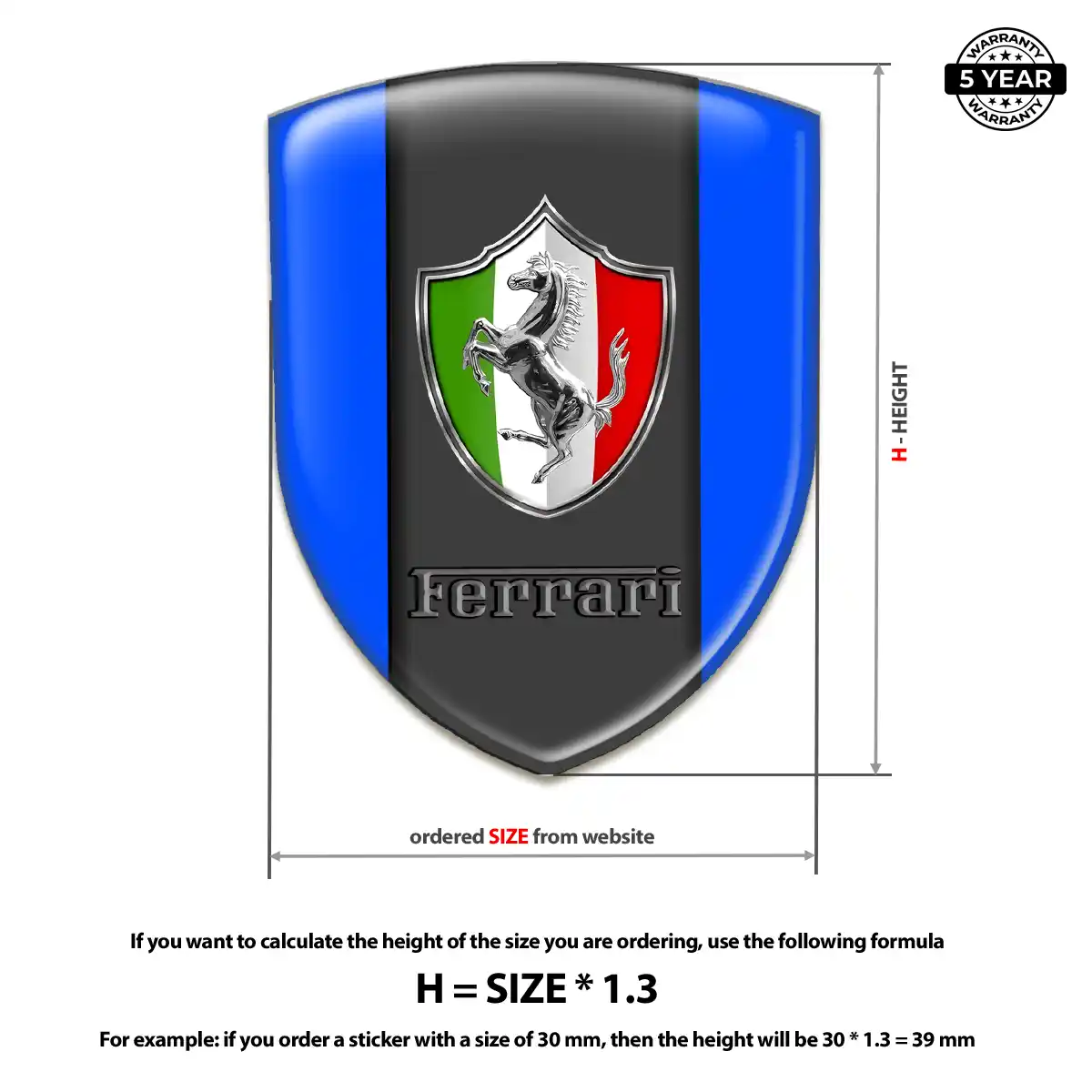 Ferrari Sticker Refined Design